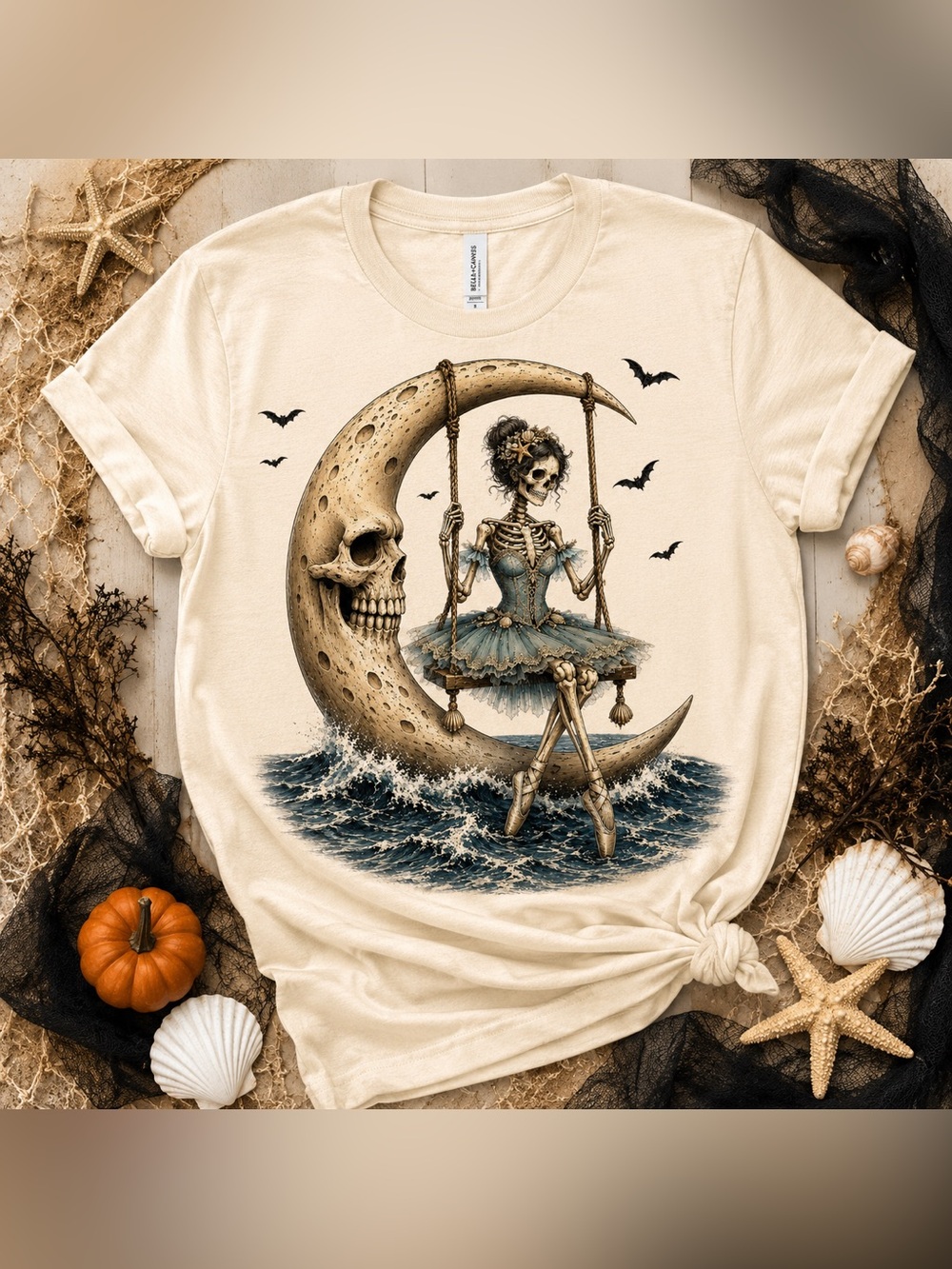 Halloween Skeleton Ballerina T-Shirt.
